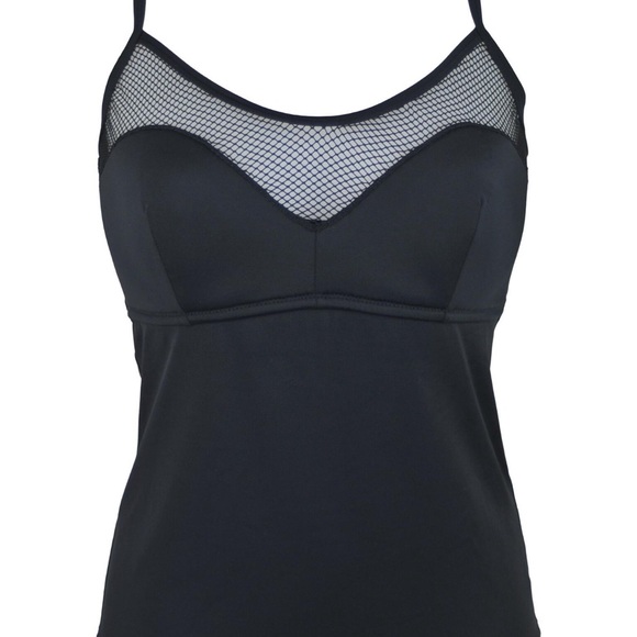 Pour Moi Glamazon Cami Convertible Strap Tankini Top 38FF UK (38HUS) Black - Picture 4 of 7